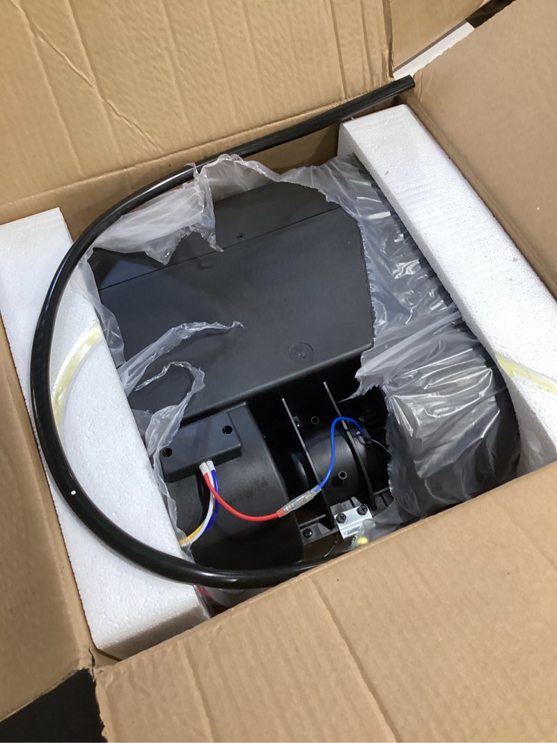 Condition photo showing As Is for beu-404-100 auto a/c air conditioning evaporator assembly kit 2 vents 3 speed 12v electrical thermostat 4max air volume 600 cfm, under-dash a/c heating cooling unit for car truck
