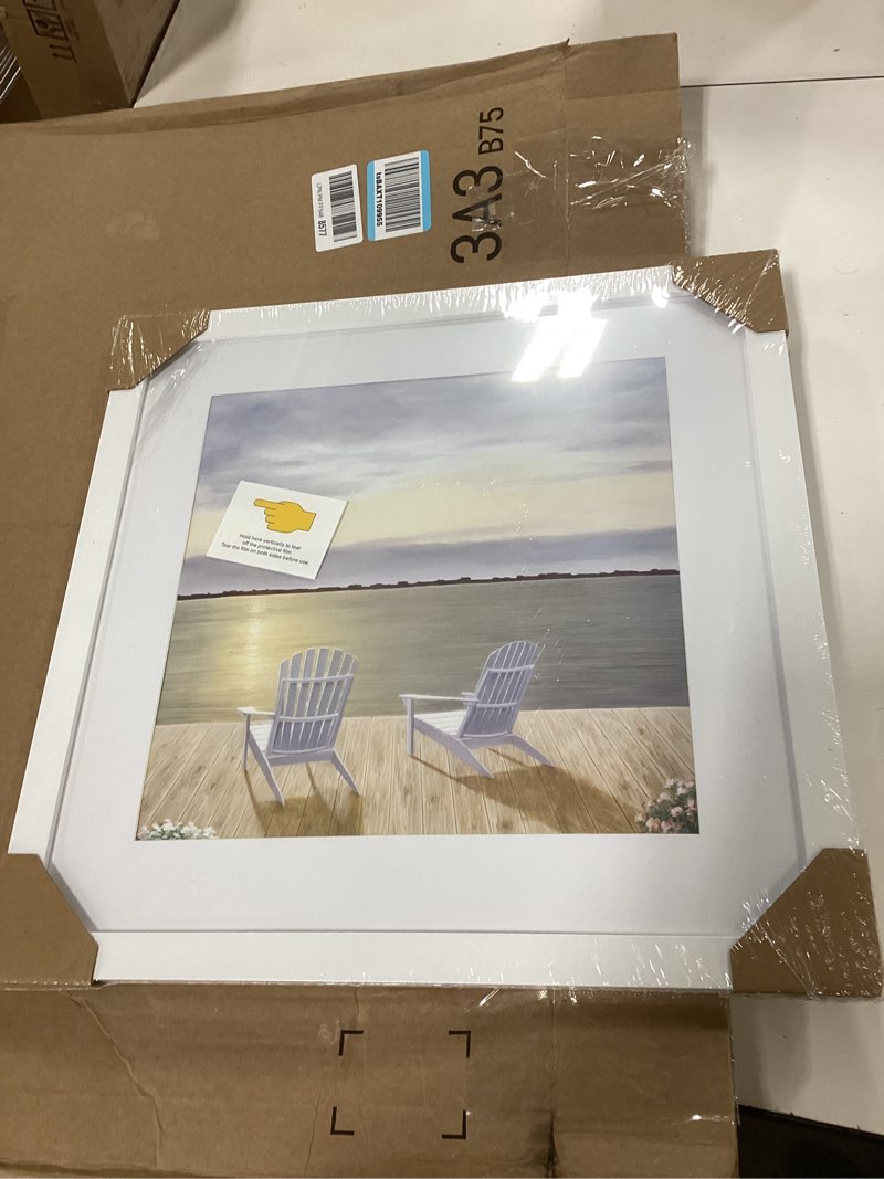 Condition photo showing Good Condition for VNVNK 17x17 Frame White, Perfect for 17x17 Inch Picture without Mat or 13x13 Inch Picture with Mat, Home Wall Decor Picture Frame-1 PCS 17x17 White