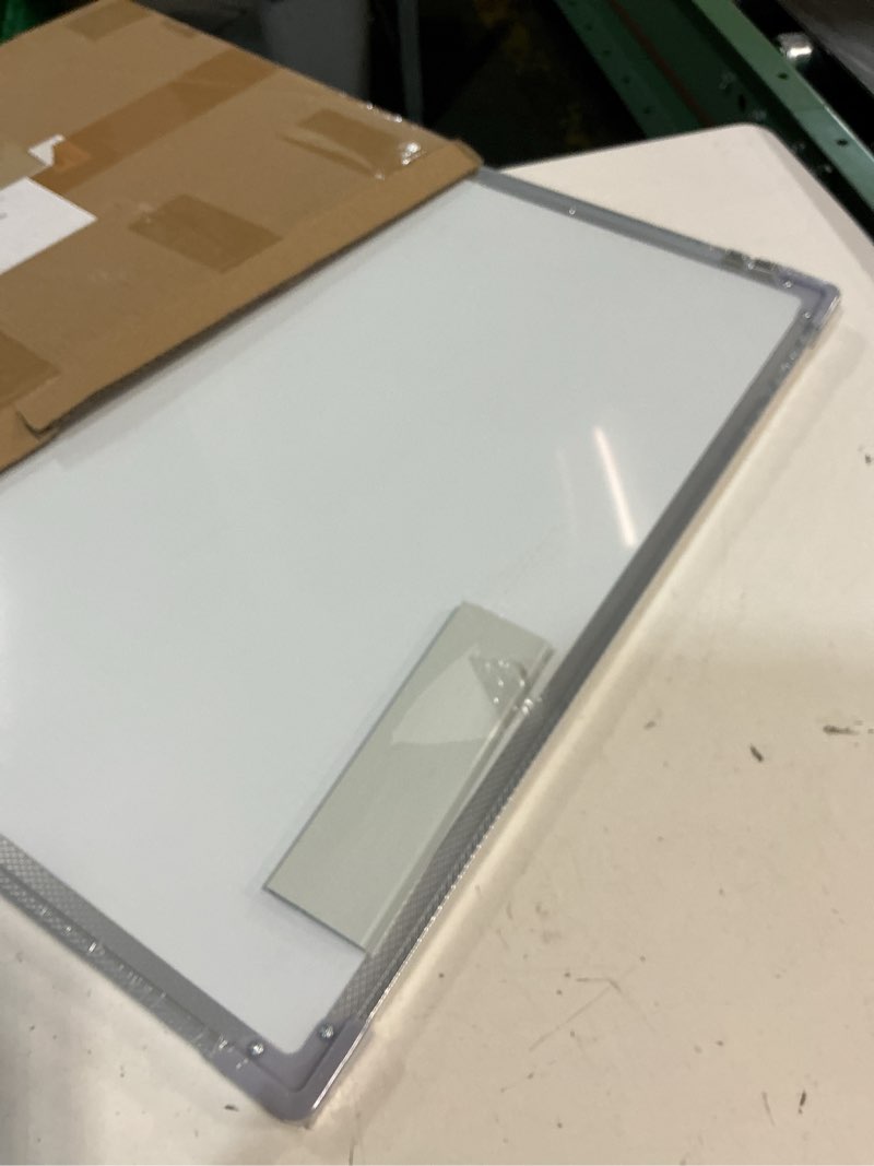 Condition photo showing New/Like New for Lincia in and Out Magnetic Dry-Erase Board 24" x 18" Aluminum Framed White Board with Lines 33 Names with Magnetic Dry-Erase Marker, Eraser, and 35 Magnets Wall-Mounted for Office Employee
