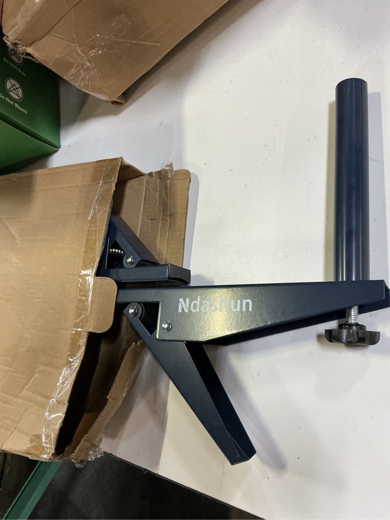 Condition photo showing Good Condition for ping pong net with clamp, professional table tennis net and post set, adjustable training practice mesh, portable grip holder clip equipment, accessories for indoor outdoor (navy)