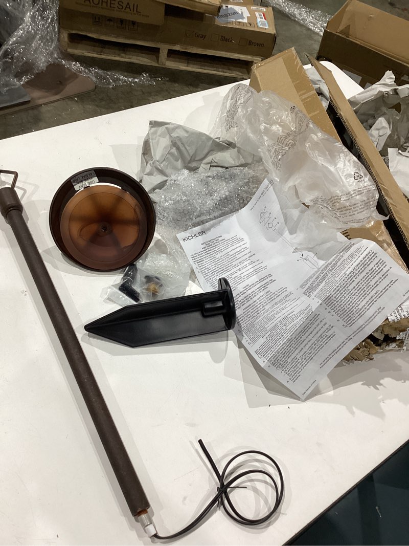 Condition photo showing Good Condition for kichler fundamentals led path light, centennial brass - 16120cbr30