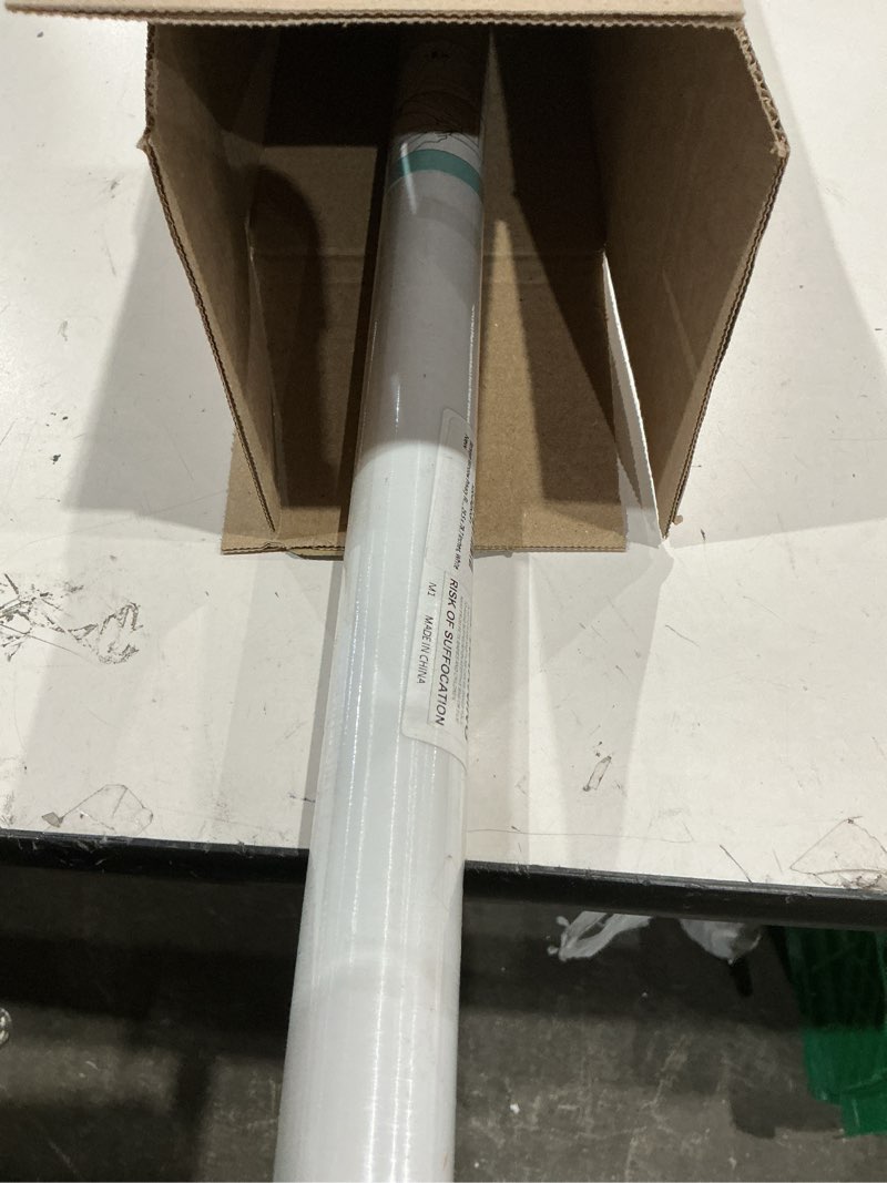 Condition photo showing New/Like New for frosted window privacy film - brushed silver static cling glass film for bathroom, day and night door privacy film window cover to stop dog barking, 29.5 x 78.7 inch, white white 29.5"w x 78.7"h
