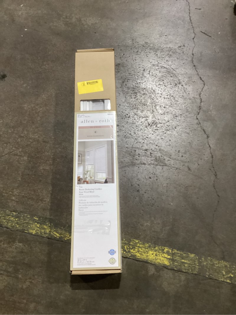 Condition photo showing Good Condition for allen + roth 2-inch room darkening cordless faux wood blind