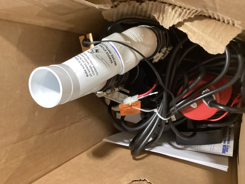 Condition photo showing Good Condition for the basement watchdog combo model cite-33 1/3 hp primary and battery backup sump pump system with 24 hour a day monitoring controller