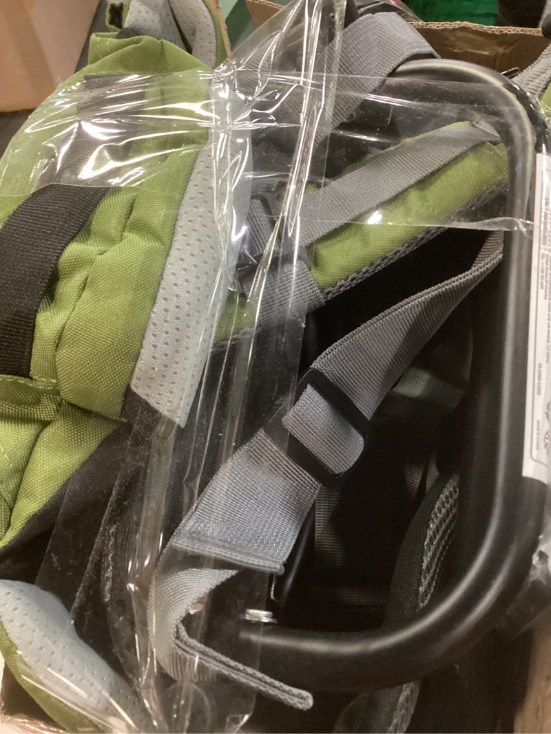 Condition photo showing Good Condition for besrey baby backpack carrier, toddler hiking backpack with safety 3-height seat, adjustable straps&waist belt, foldable frame lightweight large capacity child carrier for hiking (army green)