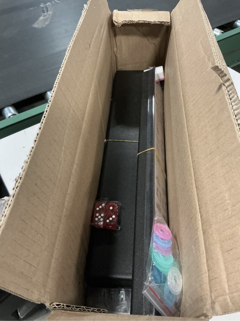 Condition photo showing Good Condition for Doreimi American Mahjong Set with 160 White Tiles and 4 Transparent Holders/Pushers, Portable American Style Mahjong Game with Carrying Bag, Classic Board Games for Family Night Upgraded Mahjong Set