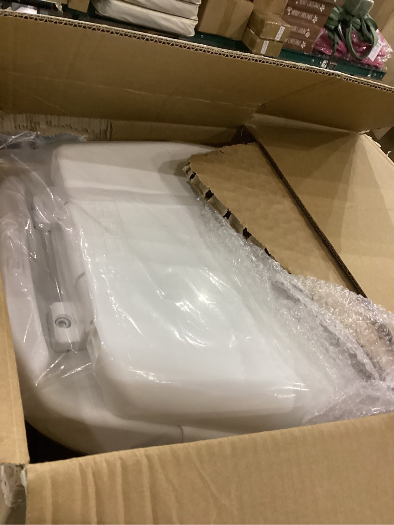 Condition photo showing Good Condition for Gravity Flush RV Toilet, White, ABS Plastic with Foot Pedal Flush Mechanism, Standard Height, RV-Spe