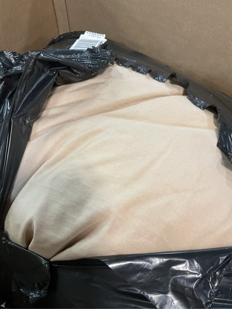 Condition photo showing As Is for bedsure oversized king comforter set, khaki soft prewashed bedding for all seasons, 3 pieces gentlesoft™ bed set, 1 lightweight comforter (120"x98") and 2 pillowcases (20"x36") oversized king(120"x98") 20 - khaki