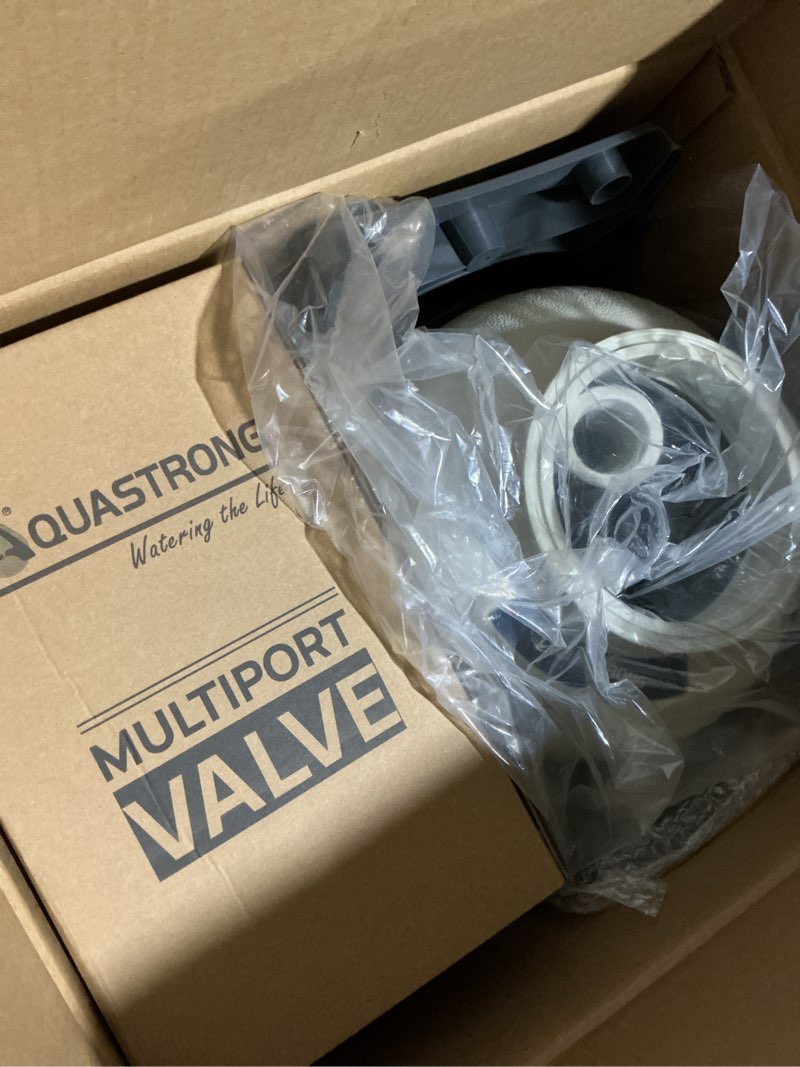 Condition photo showing As Is for aquastrong 14in sand filter pump for above ground pool with timer, 2/3 hp pool pumps above ground 3000 gph for pools up to 13000 gal, pool filter with 6-way valve, improved circulation and filtration 14in, up to 13000 gallons
