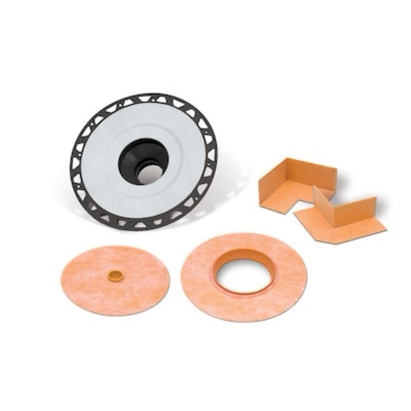 schluter systems kerdi-drain 2-in grey round flange