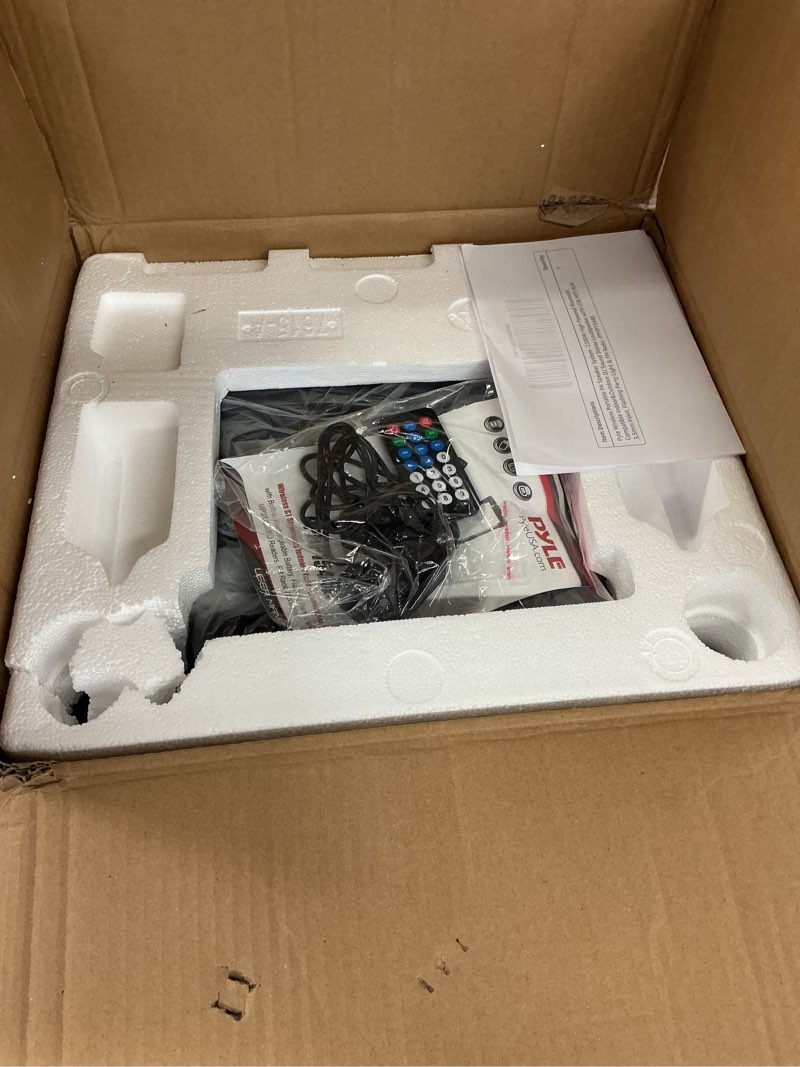 Condition photo showing Good Condition for Pyle Wireless Portable PA Speaker System -1200W High Powered Bluetooth Compatible Indoor&Outdoor DJ Sound Stereo Loudspeaker wITH USB MP3 AUX 3.5mm Input, Flashing Party Light & FM Radio -PPHP1544B 15"