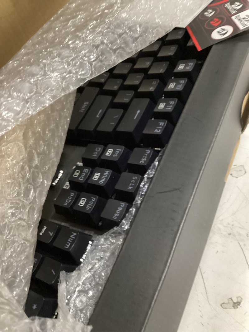 Condition photo showing New/Like New for Redragon Mechanical Gaming Keyboard Wired, 11 Programmable Backlit Modes, Hot-Swappable Red Switch, Anti-Ghosting, Double-Shot PBT Keycaps, Light Up Keyboard for PC Mac Wired RGB LED
