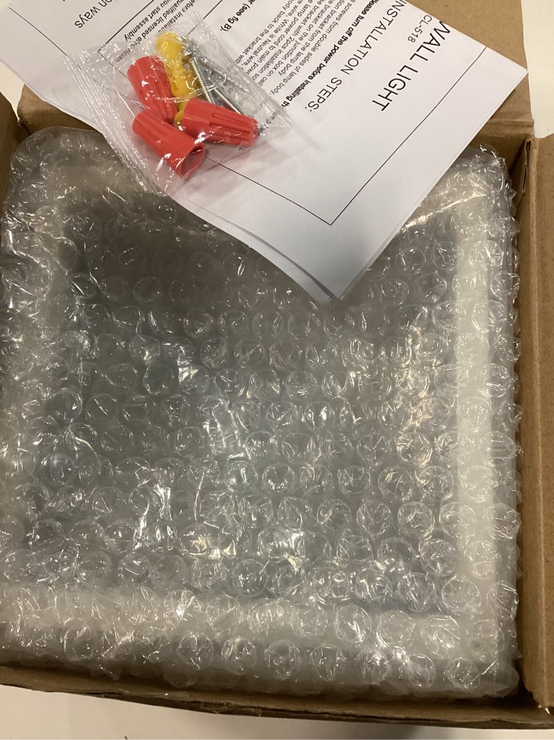 Condition photo showing Good Condition for small outdoor flush mount led ceiling light exterior porch light ceiling mounted for patio balcony terrace, 3000k warm, 125w equivalent, white, 6.3”x6.3”x4.3”