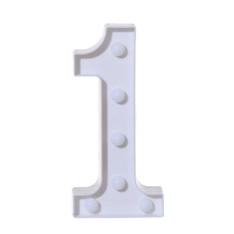 kayannuo Remote Control Alphabet Letter Lights LED Light Up White Plastic Letters Standin  
