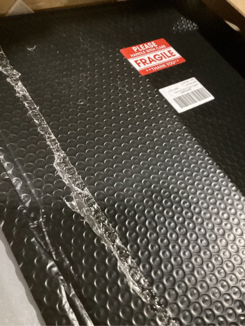 Condition photo showing As Is for DARENYI 16x16 in Acrylic Mirror Sheet for Wall, 2.5mm Thick Unbreakable Non Glass Body Mirror Tile Self Adhesive Mirror Stickers Rectangular Wall Mirror for Bathroom Bedroom Home Gym Door Decor 15.7"L x 15.7"W