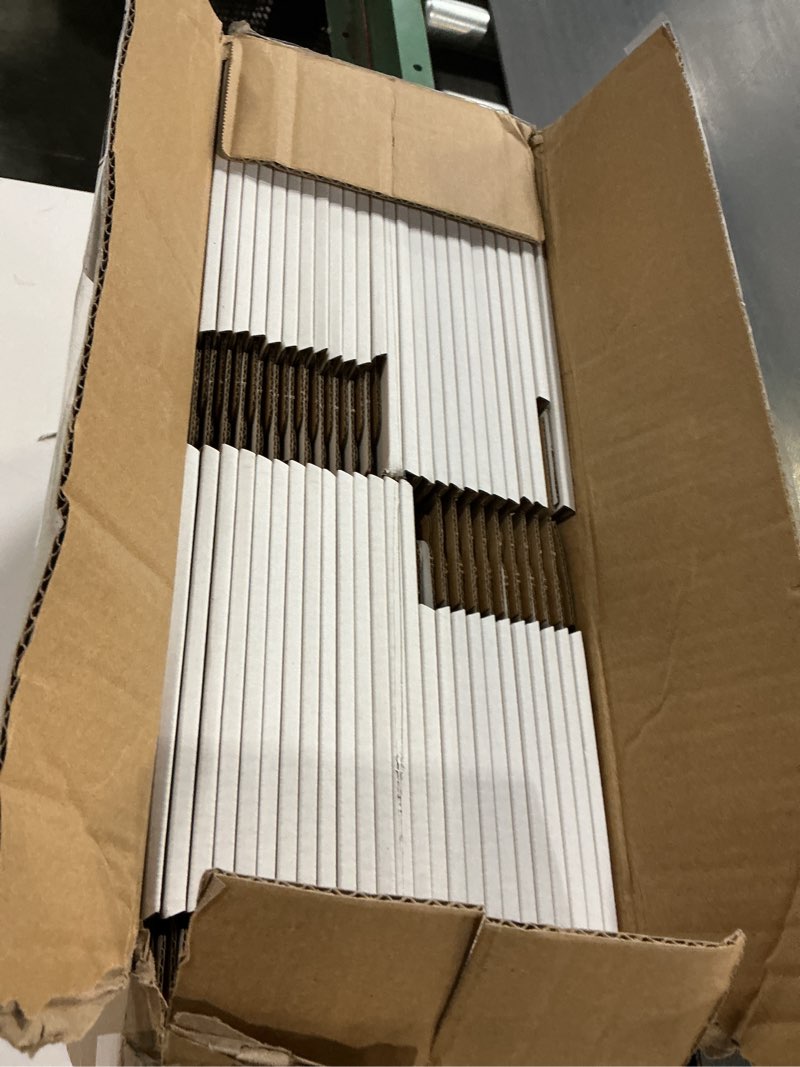 Condition photo showing New/Like New for RLAVBL 9x6x4 Inches Shipping Boxes Set of 25, White Corrugated Cardboard Box, Mailer Boxes for Packing Small Business 9x6x4 25 Pack
