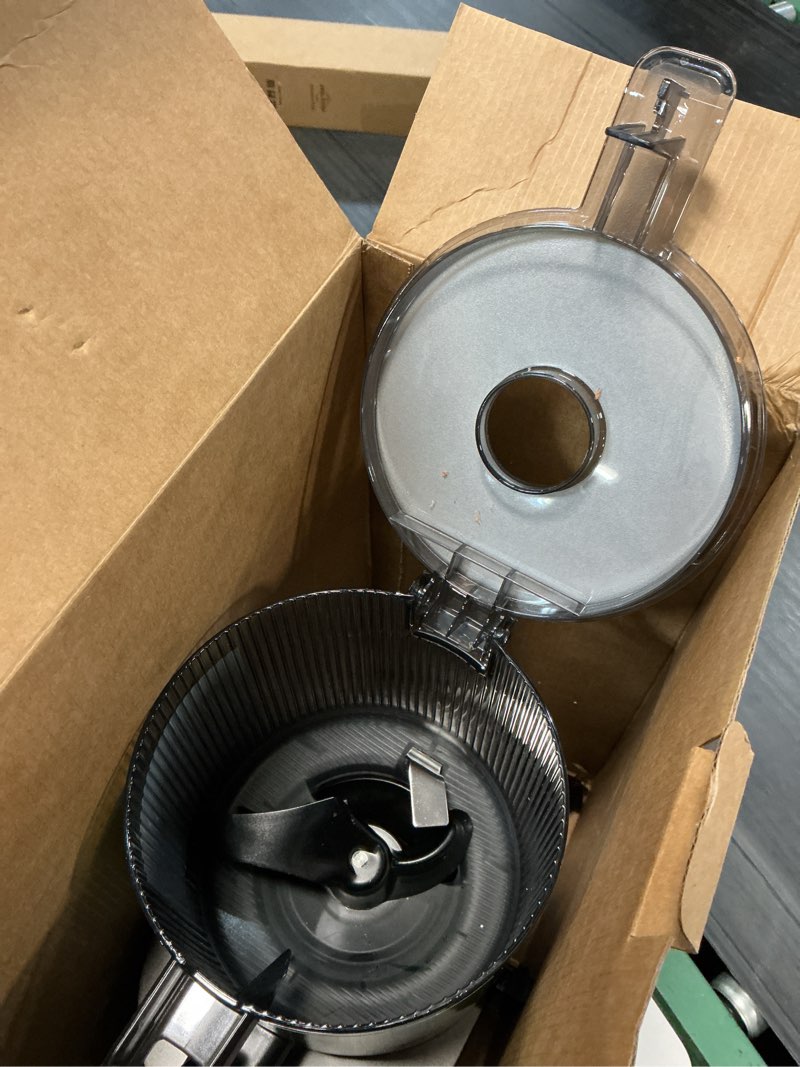 Condition photo showing As Is for 3-in-1 juicer machines, cold press juicer 7“ large chute & 120oz – for whole vegetables & fruits, high juice yield | nut milk | natural sorbet, sliver sliver-2