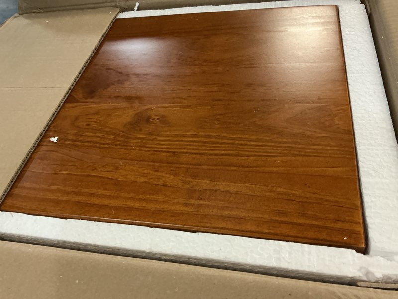 Condition photo showing As Is for mid century modern one drawer nightstand/constructed of solid wood/castanho finish