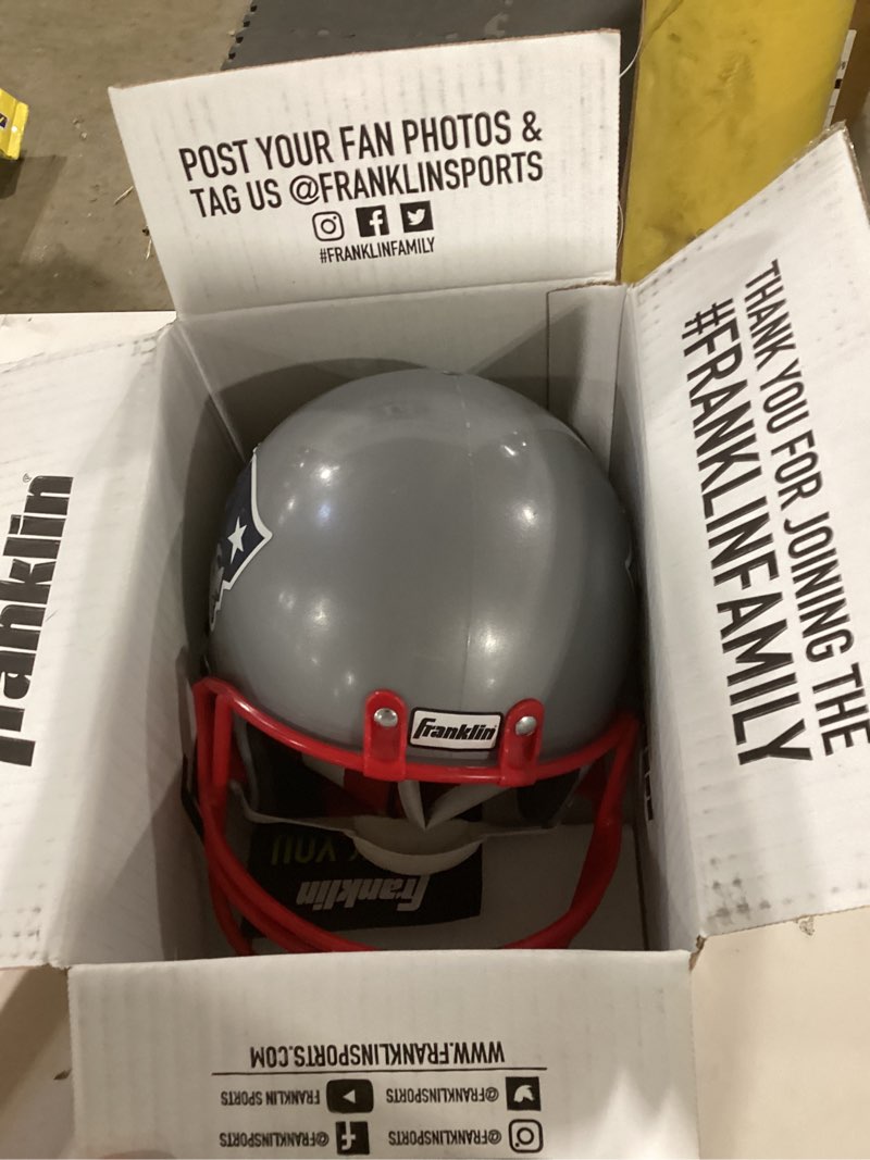 Condition photo showing New/Like New for Franklin Sports NFL Kids Football Uniform Set - NFL Youth Football Costume for Boys & Girls New England Patriots Medium