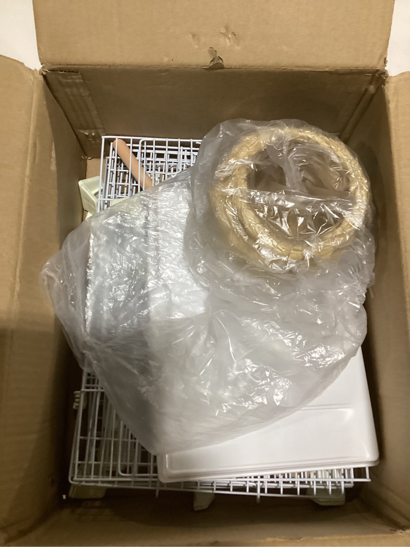 Condition photo showing Good Condition for Basic Bird Cage, 24.8inch Parrot Cage (24.8" x 14.6" x 11"),Bird Cage with Ladder, Horizontal Bar, 2 Feeders, and Swing