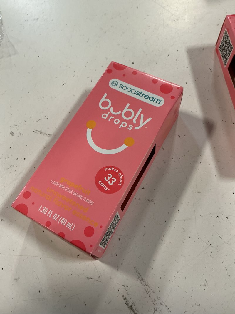 Condition photo showing New/Like New for sodastream grapefruit bubly drops - 40 ml grapefruitbubly 1.4 fl oz (pack of 1)