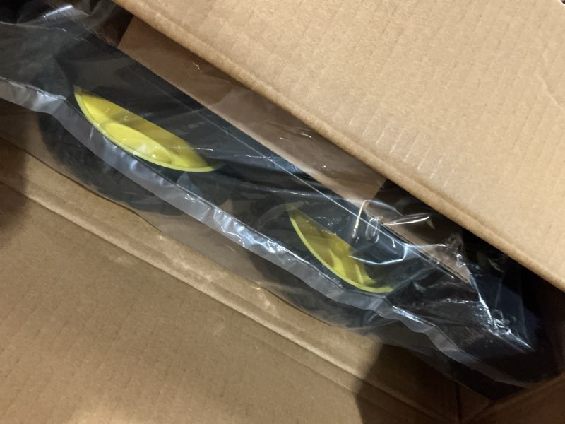 Condition photo showing Good Condition for 330lb folding hand truck heavy duty carrying, combination of four wheels and two wheels convertible dolly cart with retractable handle dolly for moving office carts(yellow) 330lb yellow