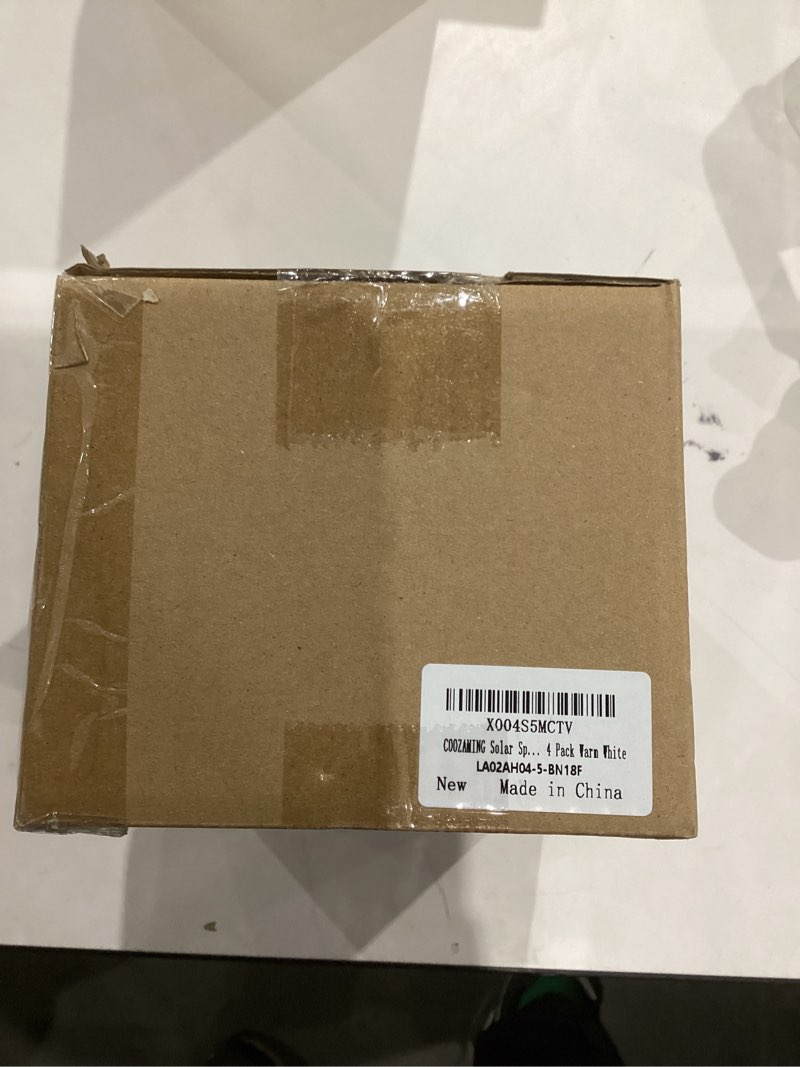 Condition photo showing New/Like New for Solar Spot Lights Outdoor Waterproof IP65, 3 Modes Solar Lights Outdoor 35 LED Landscape Lighting, Spot Uplights for Garden Patio Yard Walkway Driveway House Backyard, 6 Pack Warm White(3000K) Warm White 6 Pack