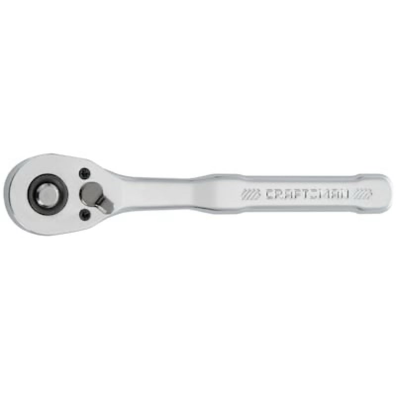 CRAFTSMAN 72 -Tooth 1/4-in Drive Full polish Handle Ratchet