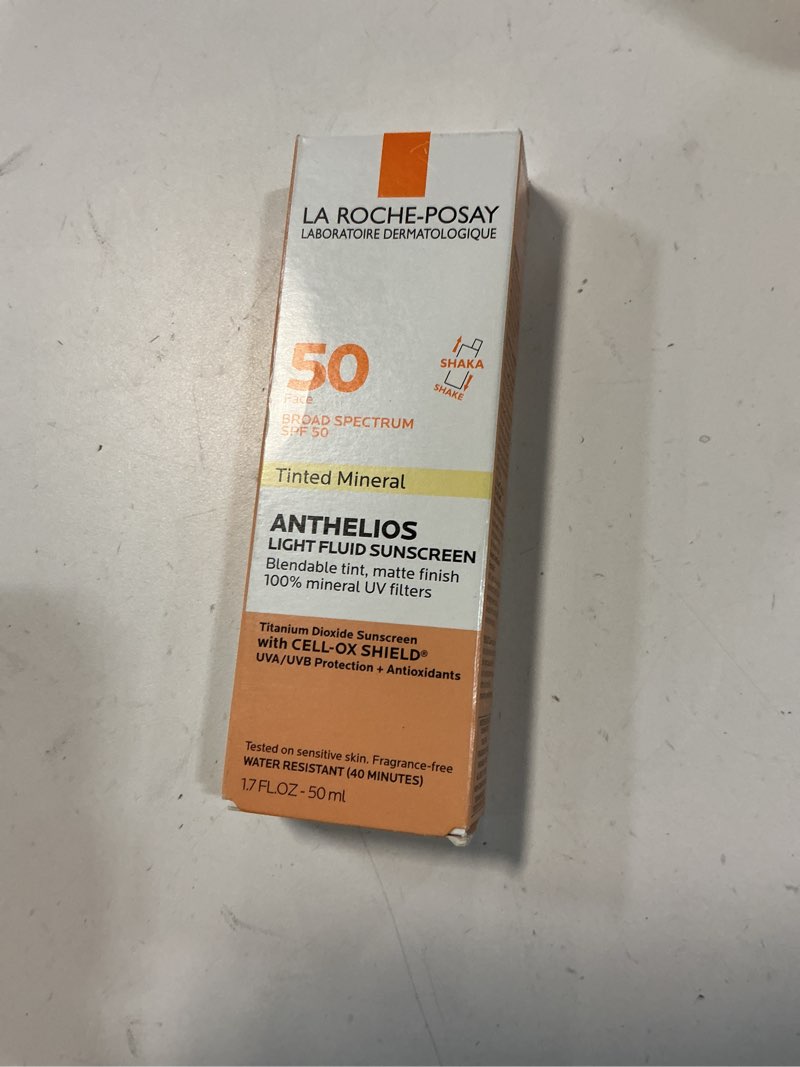 Condition photo showing New/Like New for La Roche-Posay Anthelios Tinted SPF 50 Sunscreen & Toleriane Gentle Cleanser Travel Set - With Titanium Dioxide & Niacinamide