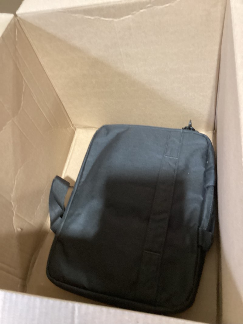 Condition photo showing As Is for lenovo laptop bag t210, messenger shoulder bag for laptop or tablet, sleek, durable & water-repellent fabric laptop shoulder bag 17 inch