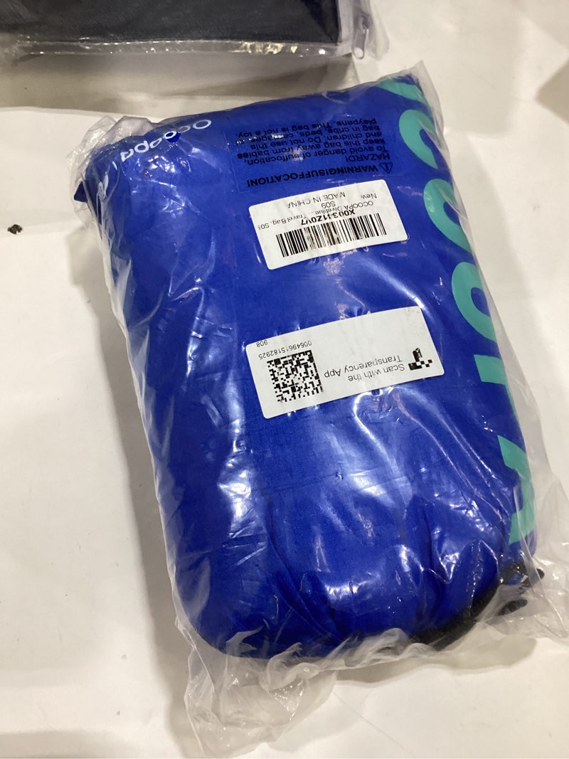 Condition photo showing Good Condition for OCOOPA Extra Large Beach Blanket, Sand Free, Large Oversized Camping Mat, Comfortable Parachute Nylon, Cozy& Chic, Compact& Light, 4 Stakes&1 Travel Bag, S09 Aqua Navy Blue XX-Large(1-8 persons)