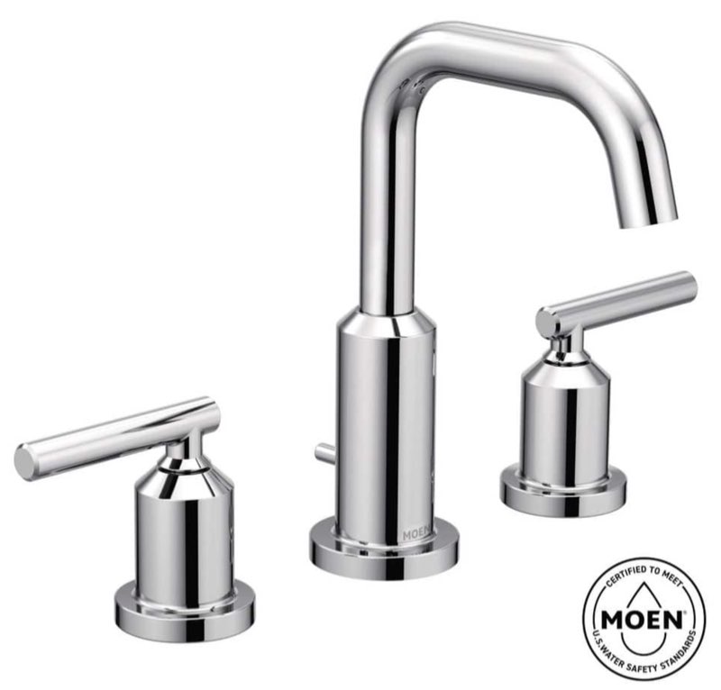 Moen Gibson Chrome Two-Handle Bathroom Faucet