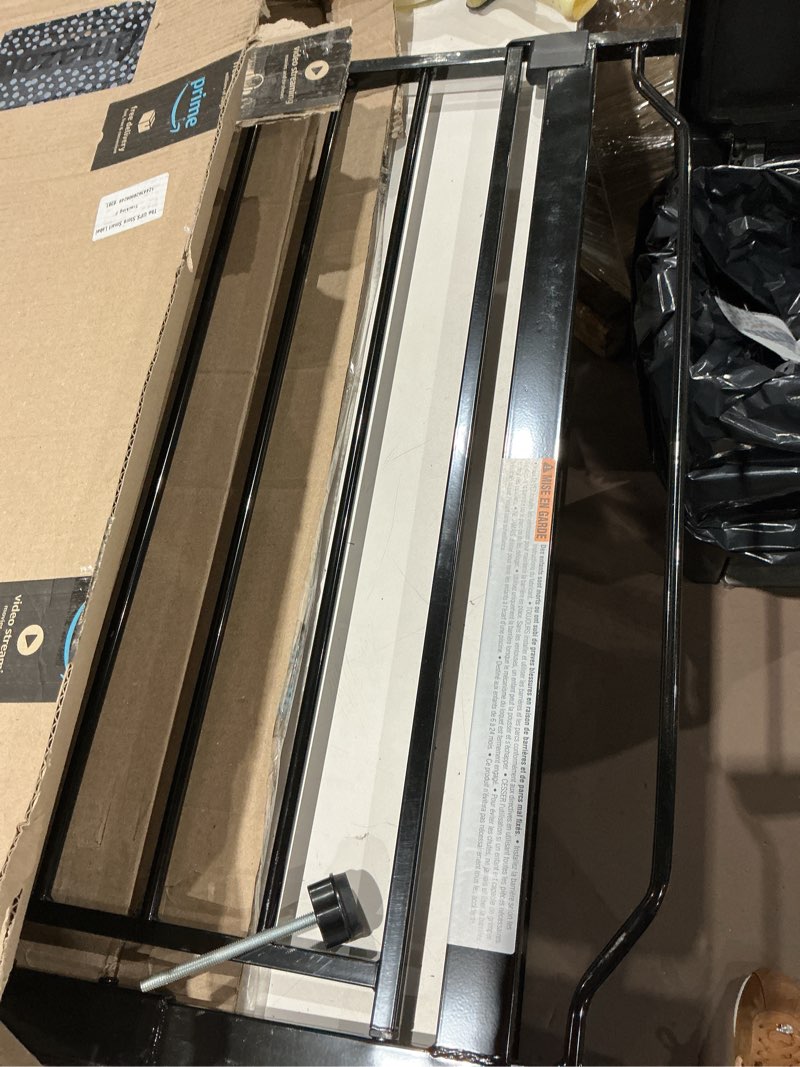 Condition photo showing Good Condition for regalo safety 29-49" easy step extra wide baby gate for doorways & bottom of stairs, pressure mounted safety gate with door for babies, toddlers & pets, black black 29-49"w x 30"h