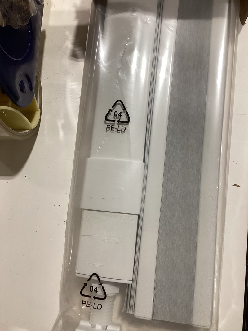 Condition photo showing Good Condition for LazBlinds No Tools No Drill Cordless Cellular Shades, Top Down Bottom Up (TDBU) Honeycomb Shades for Home, Blackout Light Blocking Thermal Insulation Blinds for Windows, 36" W x 48" H, White Blackout - White 36" W x 48" H