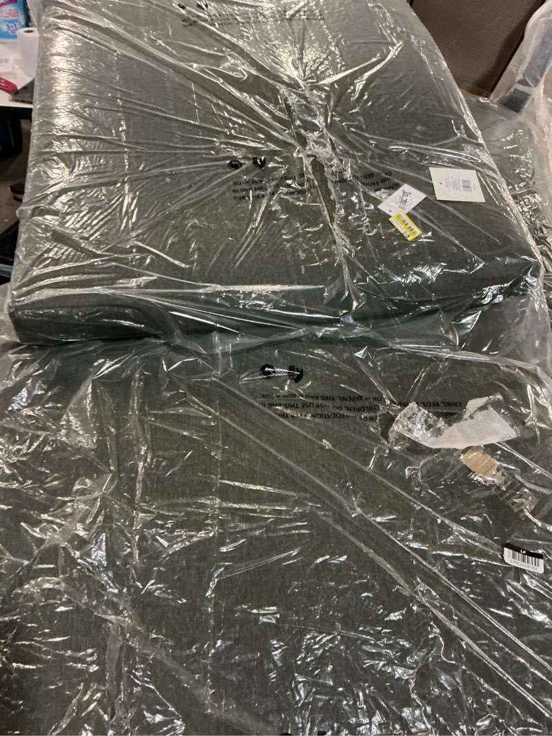 Condition photo showing As Is for 24"x78" heathered solid chaise cushion dark green - threshold™