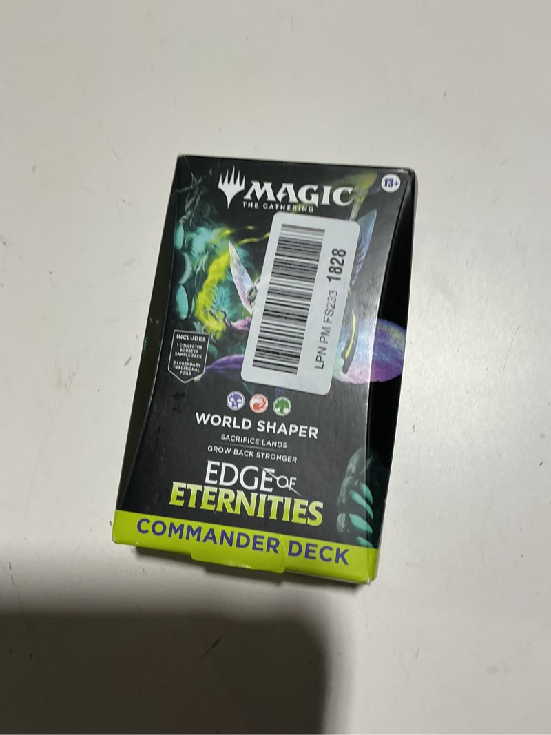 Condition photo showing New/Like New for magic: the gathering edge of eternities commander deck - world shaper