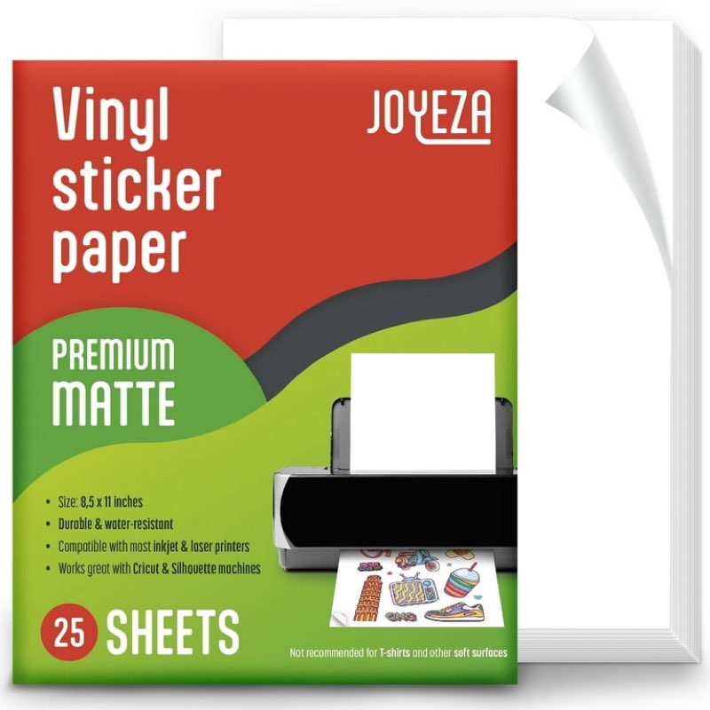 Joyeza Vinyl Sticker Paper 20  Sheets