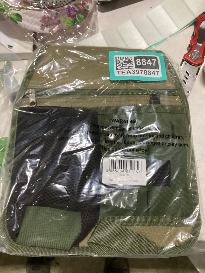 Condition photo showing New/Like New for handy organizer garden tool pouch - unisex utility belt apron for gardening gifts, plumbing, florists, woodwork, diy - with multiple pockets for hand tools & adjustable waist belt case4life