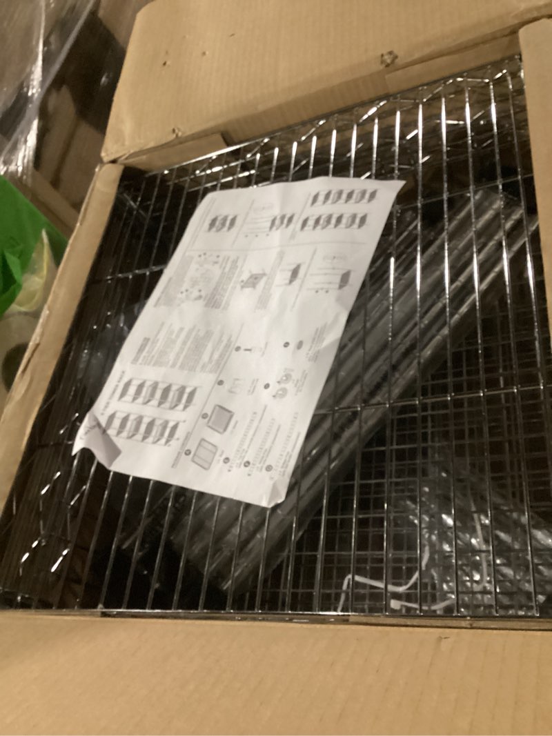 Condition photo showing Good Condition for regiller 6 wire shelving steel storage rack adjustable unit shelves for laundry bathroom kitchen pantry closet (16.7l x 11.9w x 64h, white) white 16.7l x 11.9w x 64h