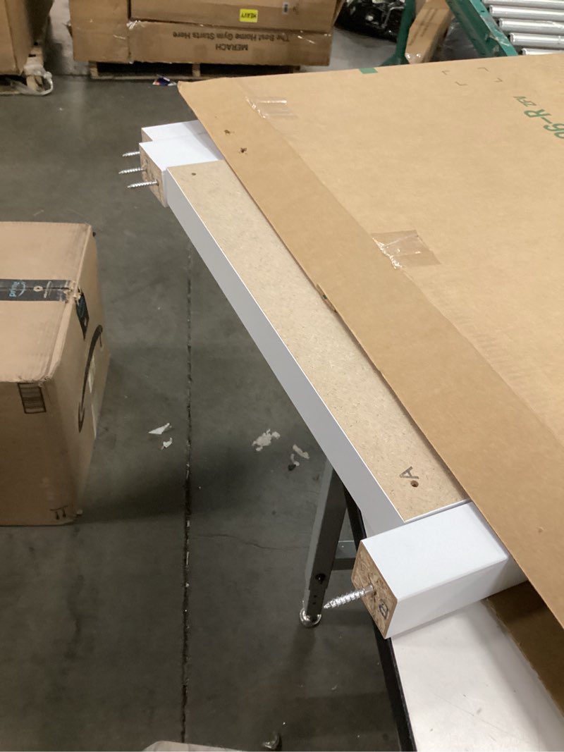 Condition photo showing As Is for Furinno Classic Square Parsons Side End Table, 1-Pack, White White Single