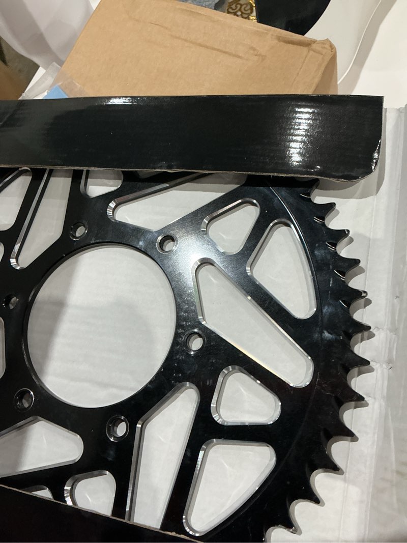 Condition photo showing Good Condition for sprocket for surron ultra bee,54t chain sprocket 7075 aluminum for dirt bike sur ron ultra bee-black medium black 1