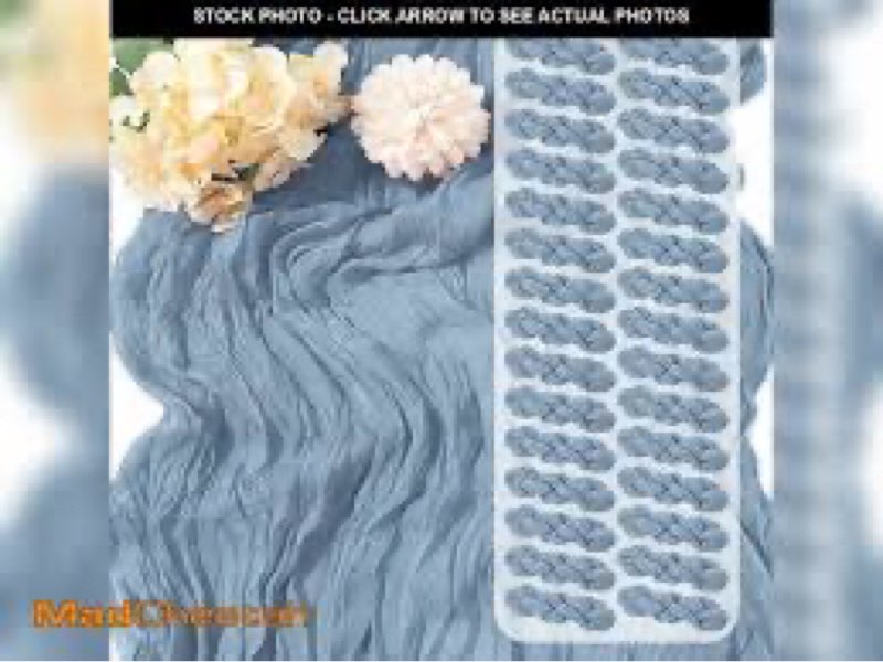 30 pack dusty blue cheesecloth table runner 17 x 108 inch cheese cloth table runners 9ft blue table