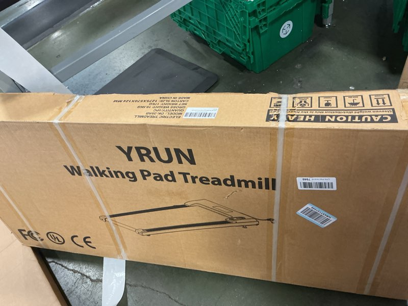 Condition photo showing New/Like New for Walking Pad Under Desk Treadmill, 2.5HP Quiet Brushless Small Treadmill for Home and Office, Compact Portable Walking pad with Remote & App Control for Walking and Jogging