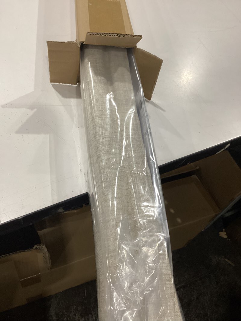 Condition photo showing New/Like New for lazblinds no tools no drill cordless roman shades for windows, blackout thermal insulated uv blocking window blinds, room darkening fabric blinds for indoor windows, 34'' w x 48'' h, beige blackout - beige 34" w x 48" h