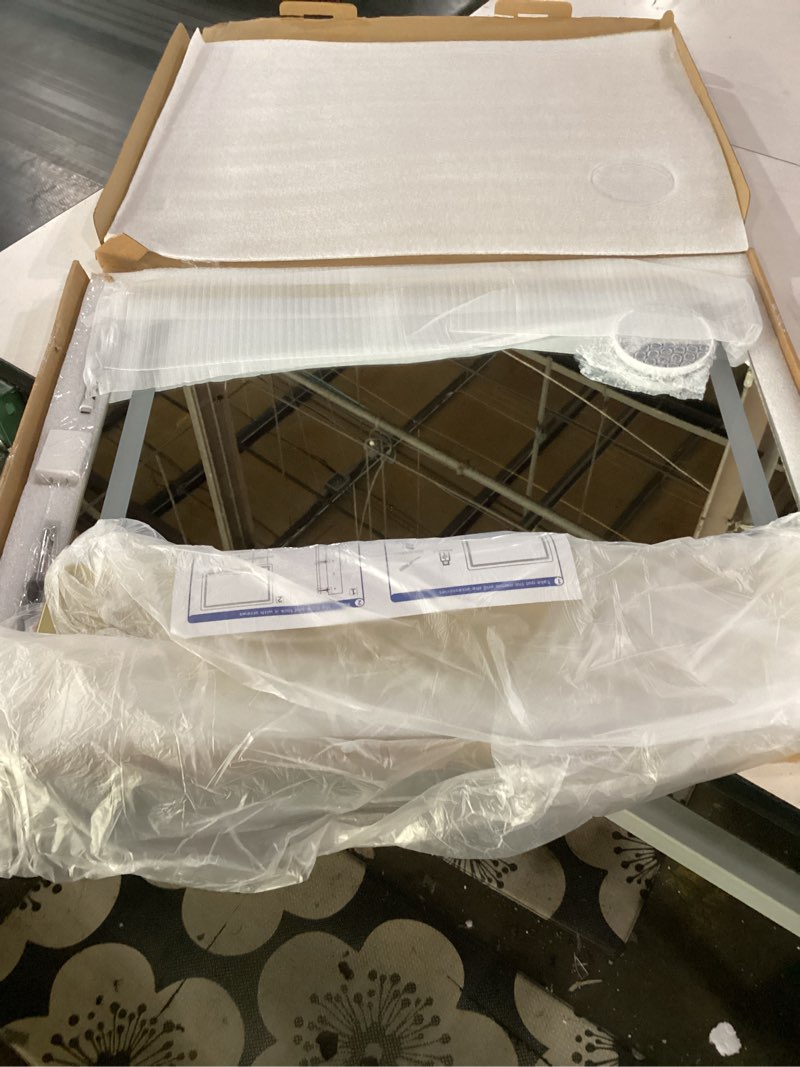 Condition photo showing Good Condition for fennio 23" x 18" vanity mirror with lights?led makeup mirror?hollywood mirror with 3 color modes & adjustable brightness?vanity mirror gold gold 23"l x 18.5"w