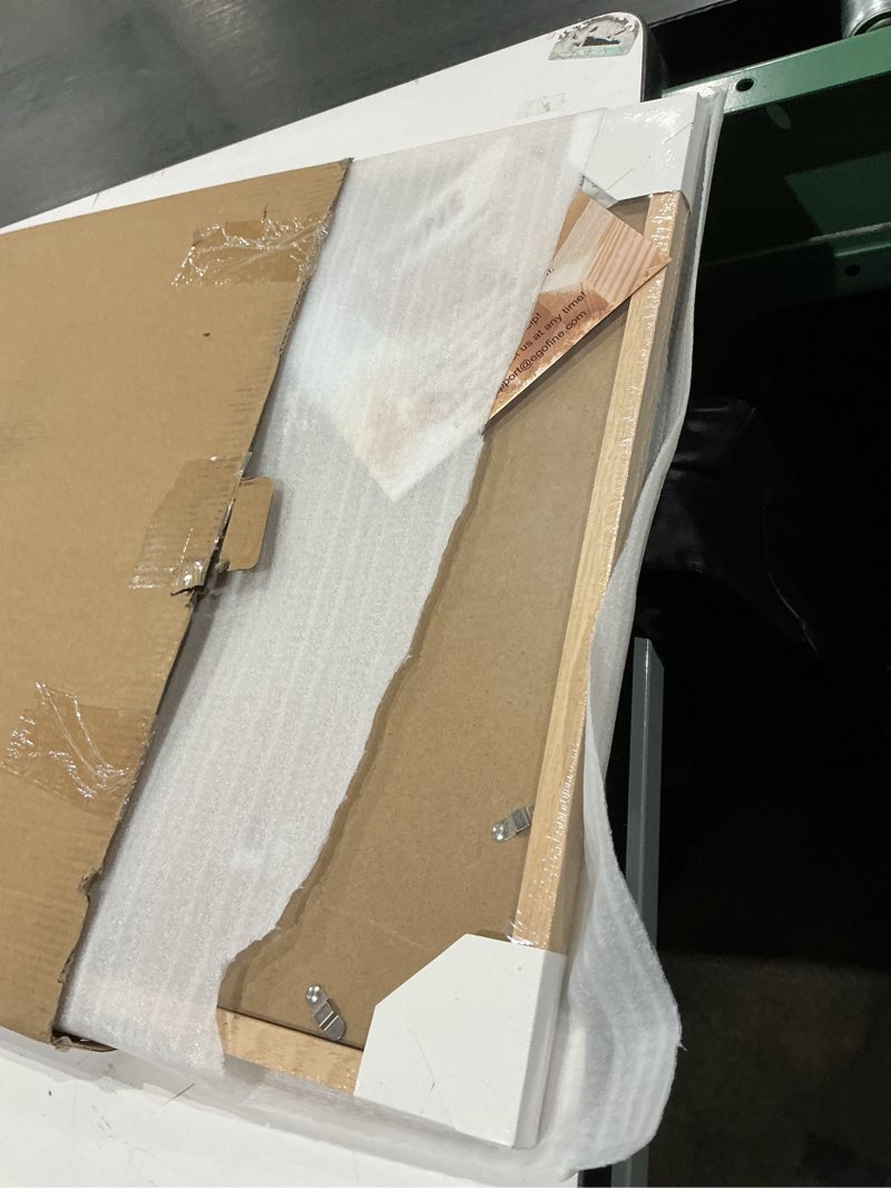 Condition photo showing Good Condition for kinlink a2 picture frame, natural solid wood frame with acrylic plexiglass 16.5 x 23.5 frame for pictures a3 with mat or a2 without mat, wall mounting display photo frame 1 pack natural a2
