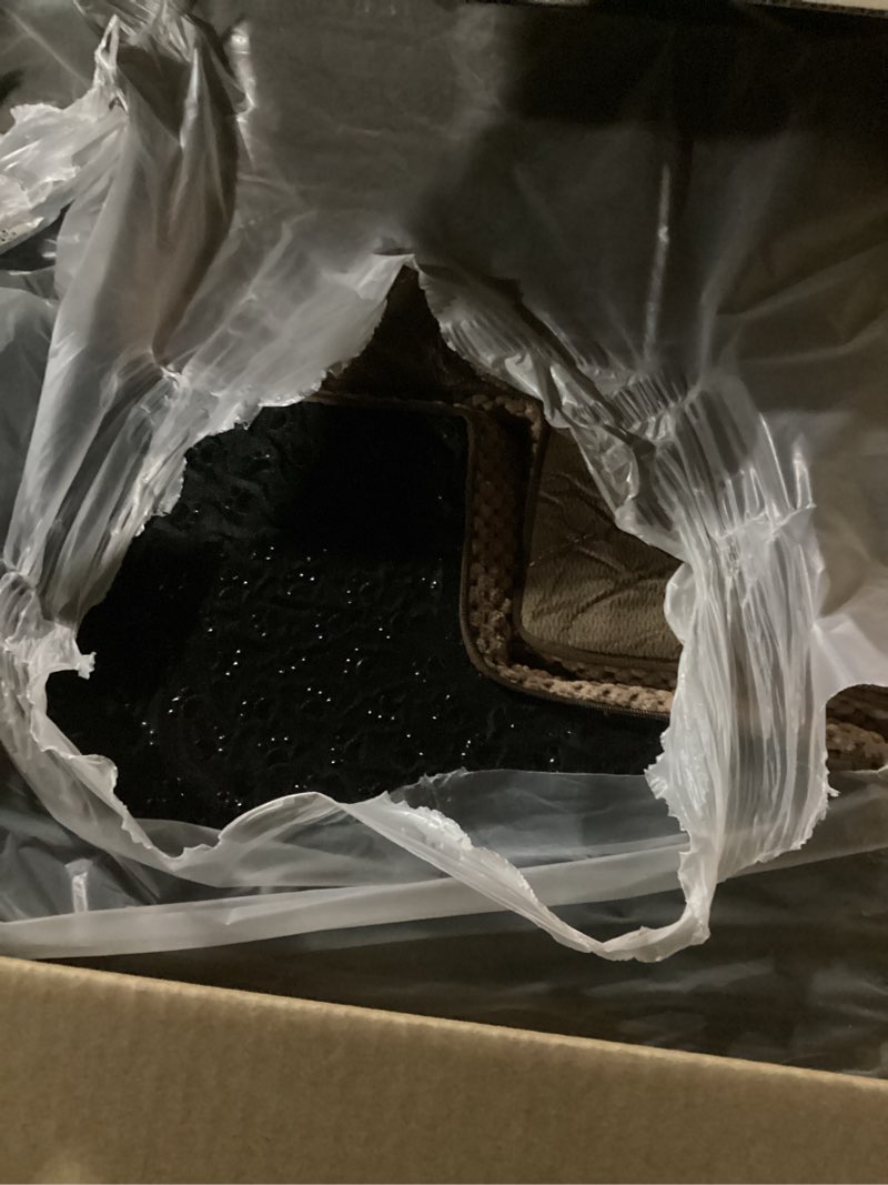 Condition photo showing Good Condition for dog stairs for bed, dog steps for bed, pet steps for small dogs and cats, non-slip balanced pet ramp indoor (brown, 13.8" h x 14.5" w x 18" l, 3) brown 3 13.8" h x 14.5" w x 18" l