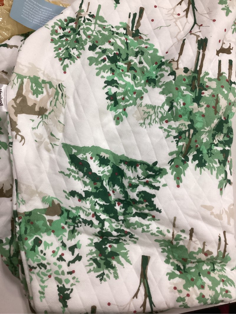 Condition photo showing New/Like New for Baby Sleep Sack 18-24 Months 1.5 Tog Baby Wearable Blanket 100% Cotton Fabric Warm Sleeping sack with 2-Way Zipper Quilted for Toddler Infant Tog Green Pine 1.5 Tog Green Pine X-Large
