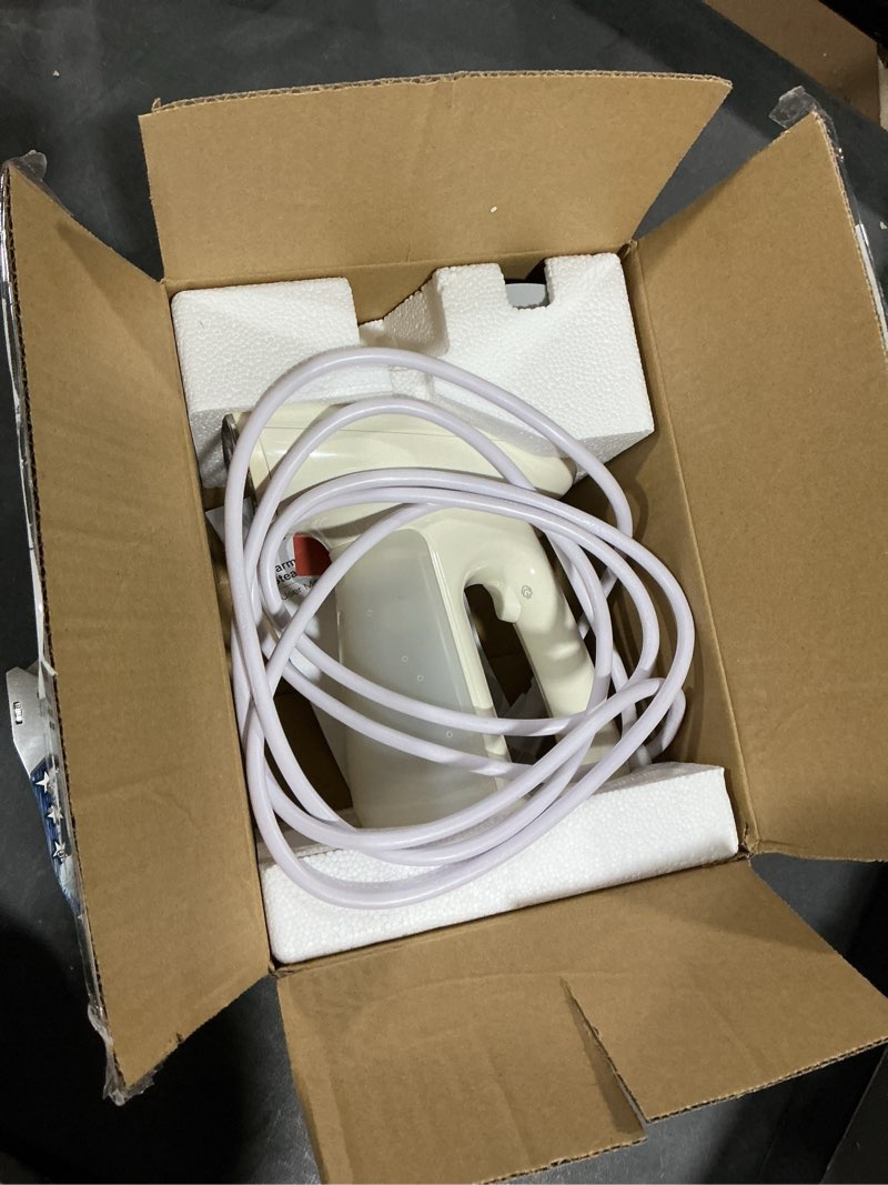 Condition photo showing As Is for Bear Steamer for Clothes, Handheld Clothes Steamer,1300W Strong Power Garment Steamer with 230ml Tank,Fast Heat-up, Auto-Off, Steam Iron Fabric Wrinkle Remover with Brush for Home and Travel Beige