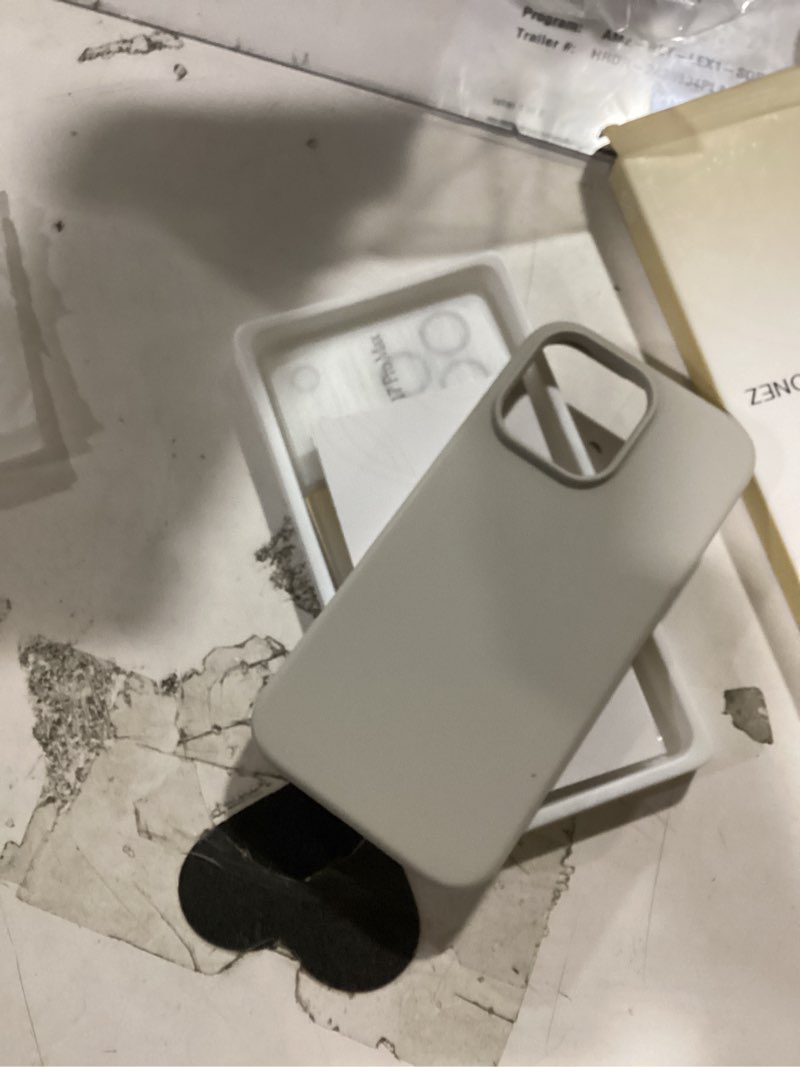 Condition photo showing New/Like New for gonez magnetic for iphone 17 pro max case, compatible with magsafe, [screen protector + camera lens protector], liquid silicone anti-scratch shockproof protective phone case 6.9 inch, pastel pink iphone 17 pro max pastel pink